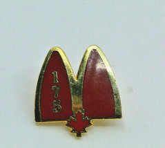 McDonalds Canada Number 175 Employee Collectible Logo Pinback Pin Button... - £8.73 GBP