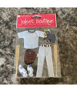 Jolee&#39;s Boutique Dimensional Stickers Baseball Uniform Glove Bat Sports NIP - €3,38 EUR