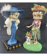 2 Betty Boop 7 in. &quot;Glamour Girl&quot; &amp; “Hawaiian Holiday” Figurines Danbury... - $44.05 CAD