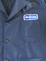 Tasca Ford Wrangler Uniform Navy Blue Shop Coat Work Jacket Made in USA ... - $58.79