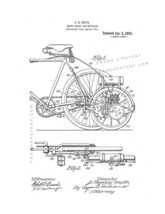 Motor-wheel for Bicycles Patent Print - White - £5.97 GBP+