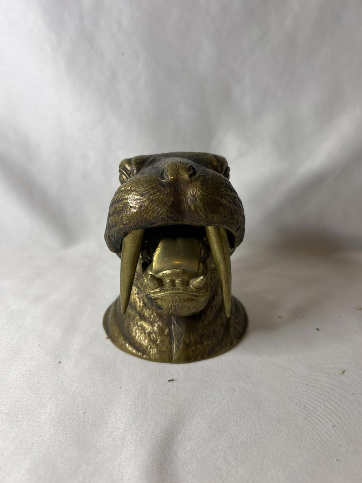 1976 Arthur Court Bronze Brass Walrus Sculpture Table Lighter Vintage MCM - $350.00