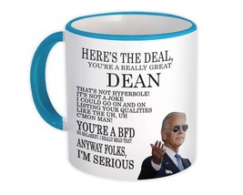 Gift for DEAN Joe Biden : Gift Mug Best DEAN Gag Great Humor Family Jobs Christm - £12.77 GBP