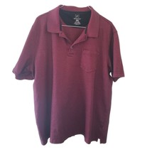 George Burgundy and Black Men&#39;s Polo Shirt - $10.70
