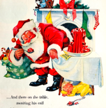 1955 Jell-O Gelatin Dessert Advertisement Vintage Santa Claus Christmas ... - $645.41 MXN