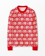 Hanna Andersson Scandi Snowflake Holiday Christmas Pajama Top Unisex Med... - £19.53 GBP