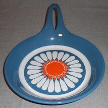 Figgjo Flint Turi-design Blue Daisy Skillet Baking Dish EUC MCM - $34.05