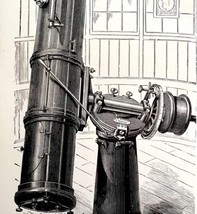Newtonian Reflector Telescope 1892 Victorian Astronomy Print Celestial DWU11B - £27.64 GBP