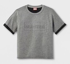 NEW Hunter for Target men's size LARGE gray grey embossed t-shirt sweatshirt top - $27.47
