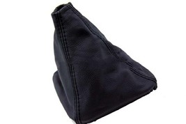 Fits 1996-2003 BMW E39 525 528 530 Black Real Italian Leather Shift Boot Manual  - £23.58 GBP