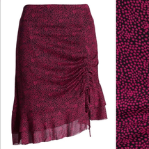 NWOT 4SI3NNA Terry Y2K Ruched Ruffle Hem Skirt S - $34.20