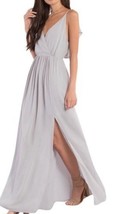 TOBI Maxi Dress M V Neck Spaghetti Strap Drop Back Flowy Edges New With ... - $1,591.40 MXN