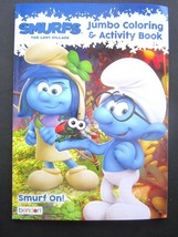 SMURFS The Lost Village Jumbo Coloring &amp; Activity Bk 8&quot; x11&quot; Sony Animation New! - £6.32 GBP