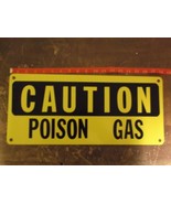 Warning Caution Poison Gas Metal Sign 18 X 8 - €62,19 EUR