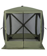 6.7 x 6.7 Feet Pop Up Gazebo with Netting and Carry Bag-Green - Color: G... - €156,08 EUR