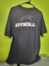 Vintage Y2K O&#39;Neill Shirt Black Spellout Double Sided Mens Large - $39.18