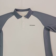 Columbia AM1075 Men's Gray & White Short Sleeve Pullover Polo Shirt Chest 48 image 10