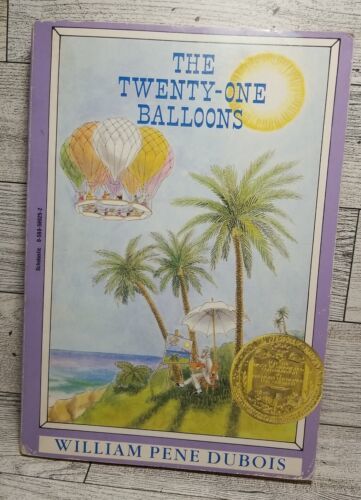 The Twenty-One Balloons Vintage Paperback William Pene Du Bois Scholasti... - $4.45
