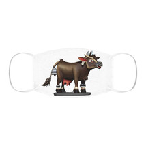 CG Art Dark Brown Cow Snug-Fit Polyester Face Mask - £11.19 GBP
