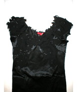 New Womens NWT $595 Designer Vivienne Tam Black Dress Silk 2 LBD Short S... - £470.86 GBP