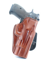 Fits CZ 75 Com P01/P06 3.8”BBL Custom Leather Paddle Holster Open Top #1011# RH - £47.95 GBP