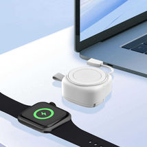 Color: WHITE - Apple iWatch 1200mah Portable Wireless Charger - $56.81