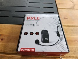 Pyle UHF Wireless BT Microphone Plug and Play Wireless Transmitter - Black - £21.93 GBP