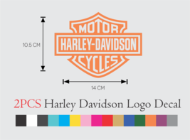 2 PCS Harley-Davidson Logo Vinyl Sticker Decal - £9.66 GBP+
