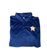 Majestic Houston Astros MLB Baseball Polo Shirt XL navy with chest logo ... - $32.50