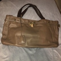 NEW BARR + BARR New York Brown Leather Purse Handbag Tote - £25.25 GBP