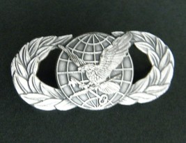 Air Force Usaf Basic Supply Fuels Badge Eagle Wreath Lapel Pin 1.5/8 Inches - £5.14 GBP