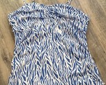 NEW DVF for Target Size XL Sea Twig Blue and White Tube Top Camisole - $28.91