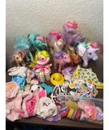 My Little Pony Vintage G1 Lot 9 Ponies Accessories Combs Hats Clothes Ot... - £70.40 GBP