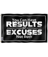 Anley 3x5 Ft You Can Have Results or Excuses Not Both Flag Fitness Motiv... - £6.27 GBP