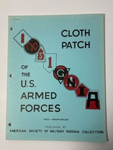 ASMIC, CLOTH PATCH GUIDE, PART IV, INFANTRY, ARTILLERY,  FOR COLLECTORS - $158.43 MXN