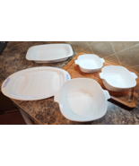 5 pc White Corning Ware Blue Cornflower Serving Dishes - $940.68 MXN
