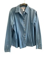 Pendleton Originals Womens Shirt Size XL Light Blue 100% Cotton Button F... - $45.40 CAD