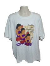 Seeking the Knowledge of the Holy Spirit Adult White 2XL TShirt - $17.82