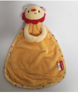 Fisher Price Yellow Orange Lion Rattle Lovey Security Blanket Polka Dot ... - £7.74 GBP