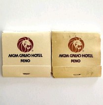 MGM Grand Hotel Reno Vintage Matchbox Nevada Las Vegas Lot Of 2 Unused E11 - $366.58 MXN