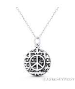 Peace Sign Charm Hippie Movement Symbol 25x17mm Pendant in .925 Sterling... - $496.55 MXN+ Peace Sign Charm Hippie Movement Symbol 25x17mm Pendant in .925 Sterling... - $496.55 MXN+