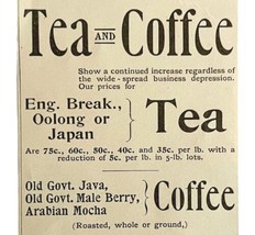 Cobb Bates Yerxa Tea And Coffee 1894 Advertisement Victorian Beverage 1 ... - $12.50