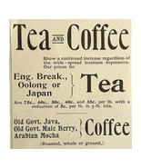 Cobb Bates Yerxa Tea And Coffee 1894 Advertisement Victorian Beverage 1 ... - £9.97 GBP