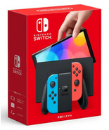 Nintendo Switch OLED (Sw Oled) Model w/ Neon Red &amp; Neon Blue Joy-Con New... - £419.57 GBP