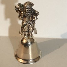 Santa Claus Pewter Bell Christmas Decoration 2004 XM1 - £7.02 GBP