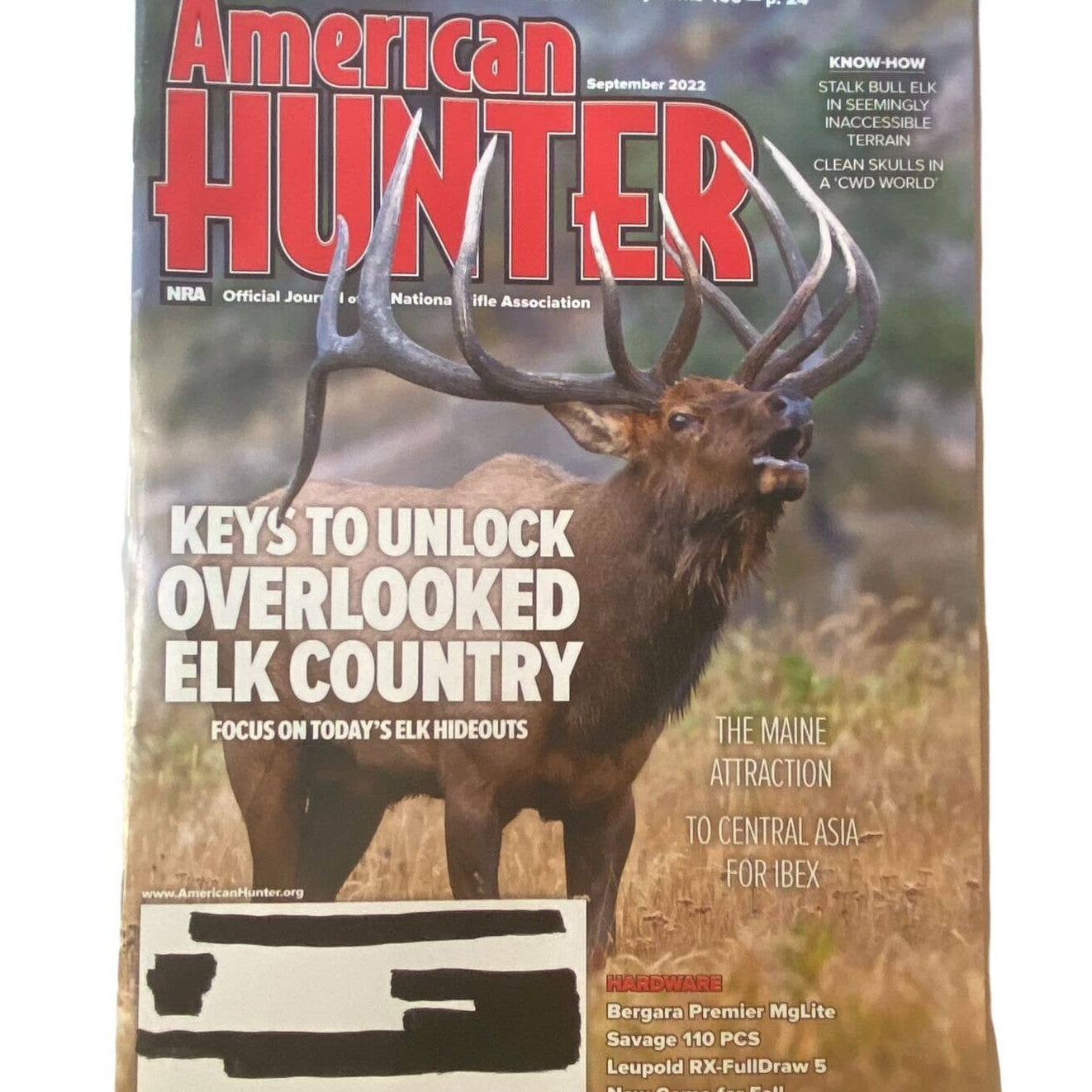 Primary image for American Hunter September 2022 Elk Country Hideout New Fall Camo Easton Archery