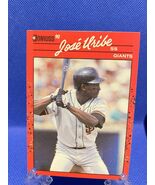 Authenticity Guarantee 
Jose Uribe 335 1990 Fleer Baseball Double Error ... - €729,92 EUR