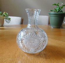 American Brilliant Glass Carafe with Sun Designs-Chipped # 20462 - $16.78