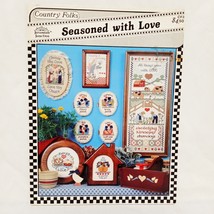 Jeremiah Junction Country Folks Seasoned with Love Cross Stitch Patterns 1987 - £17.25 GBP