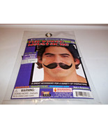 Mustache Full Winged Human Hair Black or Gray 5 1/2&quot; - $15.66 CAD